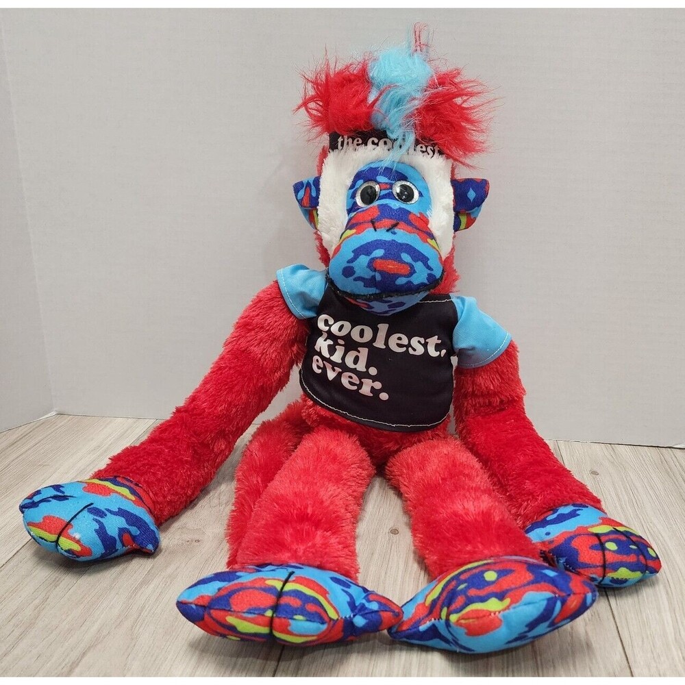 Kipp Brothers Mohawk Monkey Plush ' Coolest Kid Ever 24"
